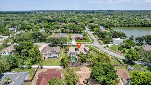 1001 Grassy Rdg, Port Orange, FL 32127 - aerial view of residential area with a nearby body of water and a forest