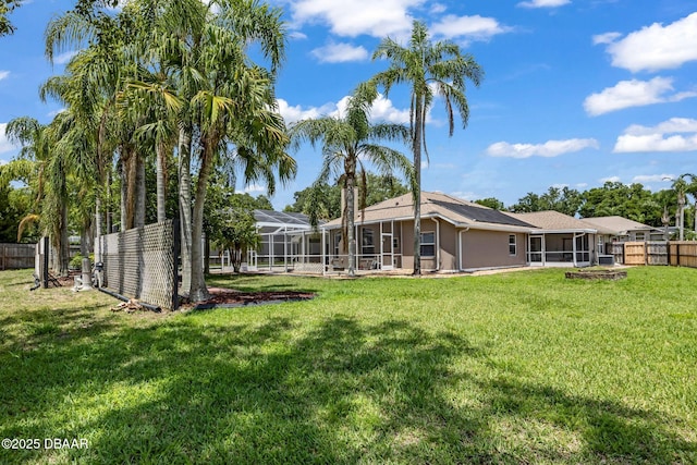 1001 Grassy Rdg, Port Orange, FL 32127 - view of yard with a sunroom