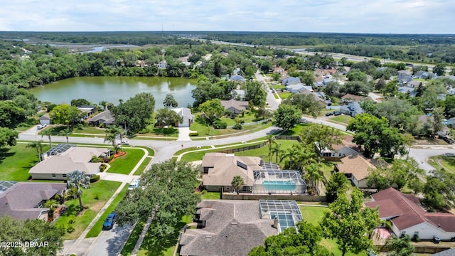 1001 Grassy Rdg, Port Orange, FL 32127 - aerial perspective of suburban area with a large body of water and a pool area