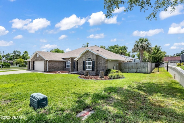 1001 Grassy Rdg, Port Orange, FL 32127 - ranch-style home with brick siding, concrete driveway, and a garage