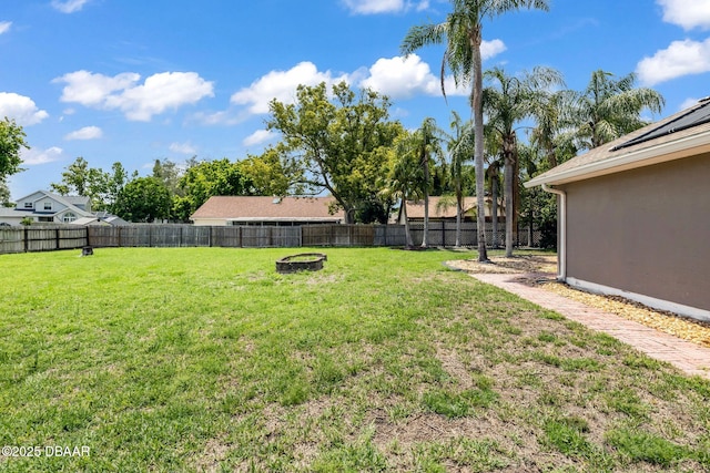 1001 Grassy Rdg, Port Orange, FL 32127 - view of yard featuring a fire pit