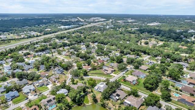 1001 Grassy Rdg, Port Orange, FL 32127 - aerial view of property and surrounding area with nearby suburban area