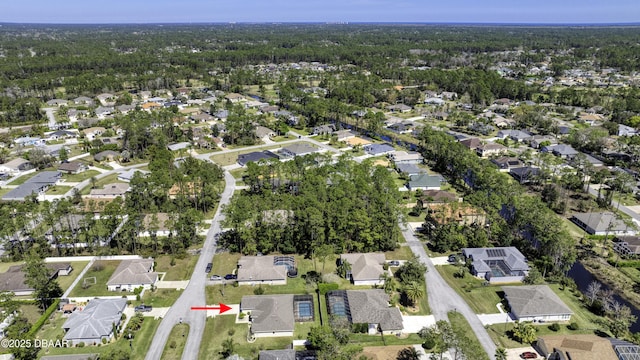 aerial view featuring a residential view