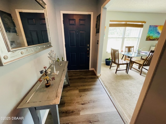 3565 E Lake Dr, Land Olakes, FL 34639 - entrance foyer featuring wood finished floors and baseboards