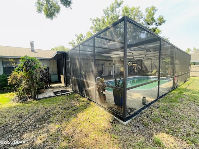 3565 E Lake Dr, Land Olakes, FL 34639 - view of pool with a lanai and a patio