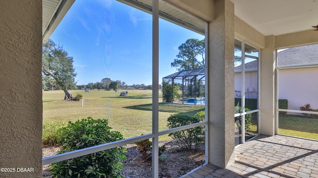 view of sunroom / solarium