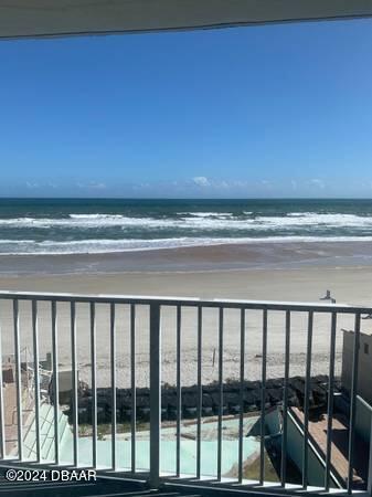800 N Atlantic Ave Unit 508, Daytona Beach, FL 32118 - water view featuring nearby beach