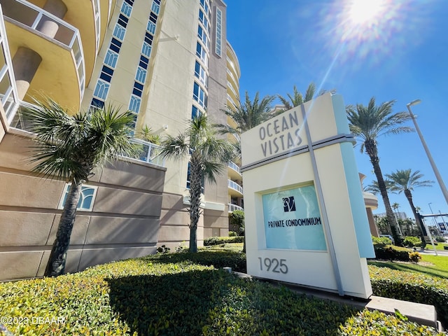 1925 S Atlantic Ave Unit 411, Daytona Beach Shores, FL 32118 - view of community / neighborhood sign