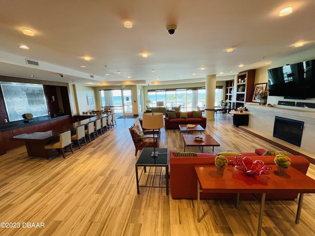 1925 S Atlantic Ave Unit 411, Daytona Beach Shores, FL 32118 - building lobby with a security system and recessed lighting