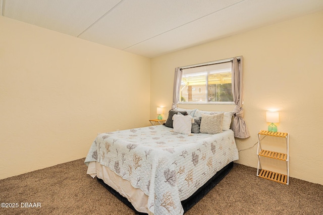 bedroom featuring carpet