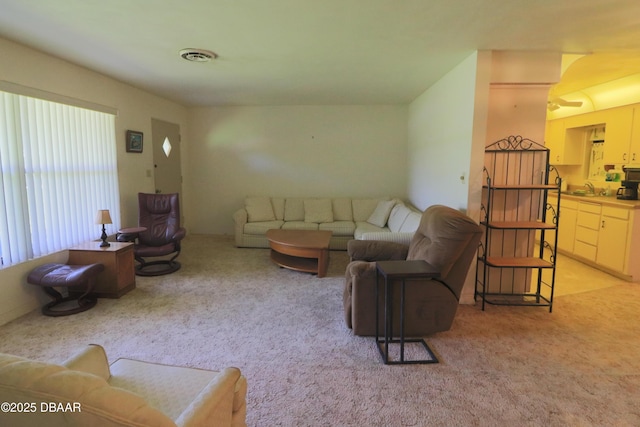 17 Putnam Ave, Ormond Beach, FL 32174 - living area featuring light carpet