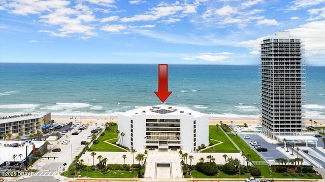 901 S Atlantic Ave Unit 202, Ormond Beach, FL 32176 - bird's eye view of expansive beach