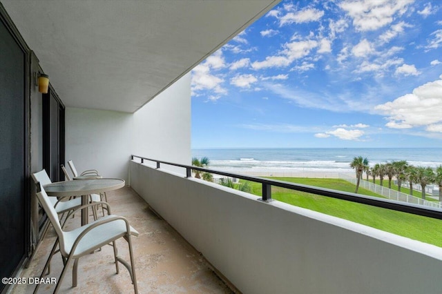 901 S Atlantic Ave Unit 202, Ormond Beach, FL 32176 - balcony with view of water and beach