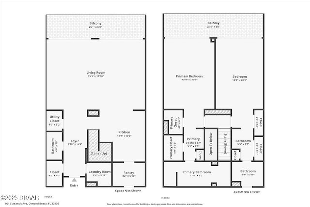 901 S Atlantic Ave Unit 202, Ormond Beach, FL 32176 - view of room layout