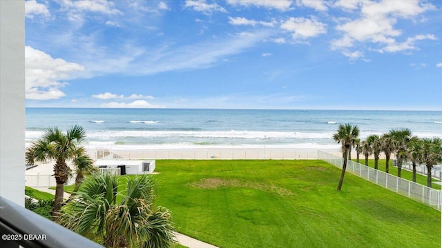 901 S Atlantic Ave Unit 202, Ormond Beach, FL 32176 - water view featuring nearby beach