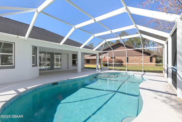 12 Patuxent Pl, Palm Coast, FL 32164 - outdoor pool with a lanai and a patio area
