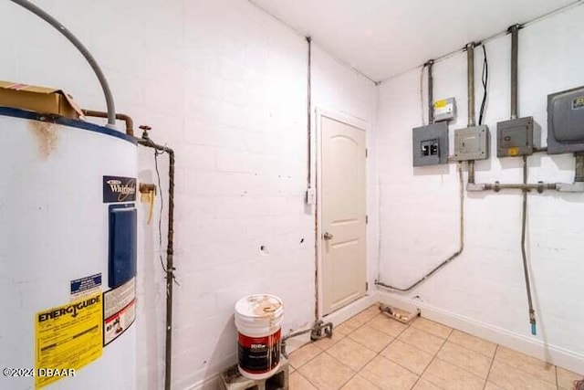 utilities with electric water heater and electric panel