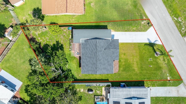 52 Palm Dr, Ormond Beach, FL 32176 - aerial view of property's location featuring property boundaries highlighted