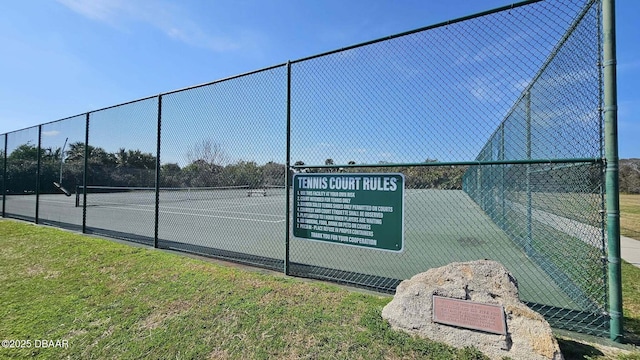 52 Palm Dr, Ormond Beach, FL 32176 - view of tennis court