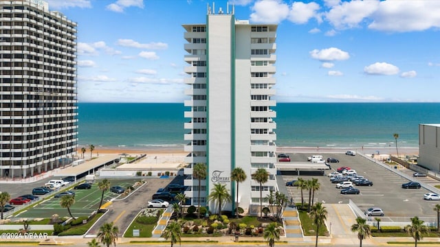 water view featuring a view of the beach