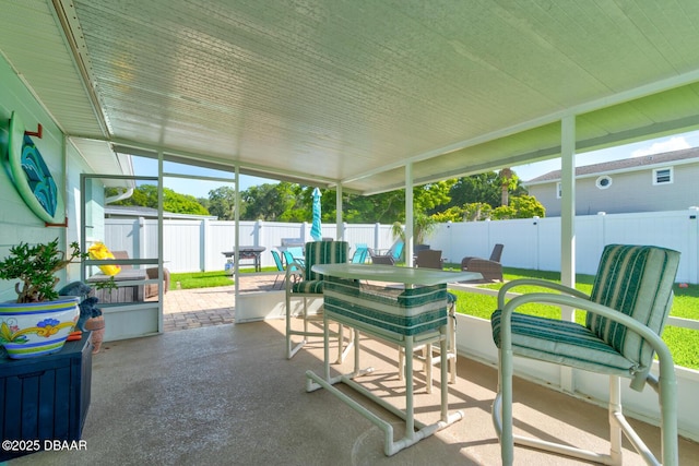 2917 Carriage Dr, South Daytona, FL 32119 - sunroom / solarium with outdoor dining area