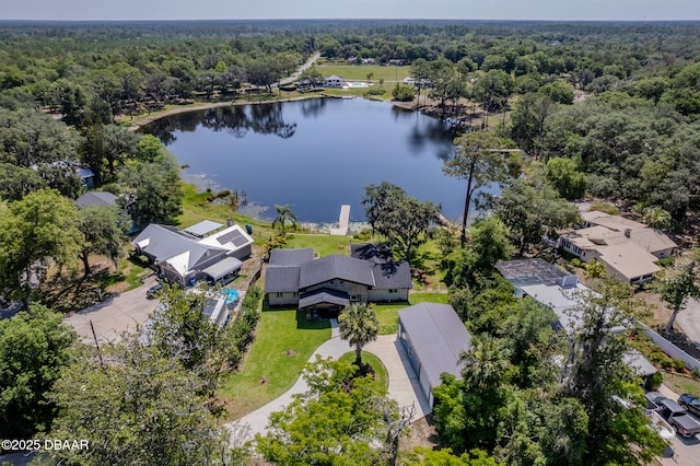 2300 Lake Ruby Rd, Deland, FL 32724 - aerial view of a forest and a large body of water