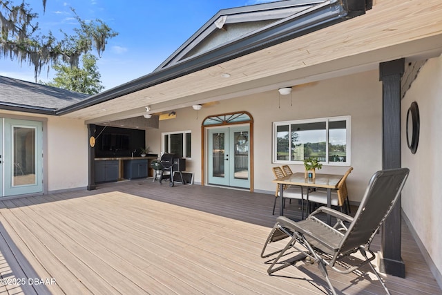 2300 Lake Ruby Rd, Deland, FL 32724 - deck with french doors