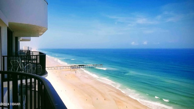 water view with a beach view