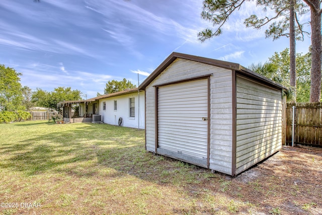 2530 Nordman Ave, New Smyrna Beach, FL 32168 - view of outbuilding featuring cooling unit and an outbuilding