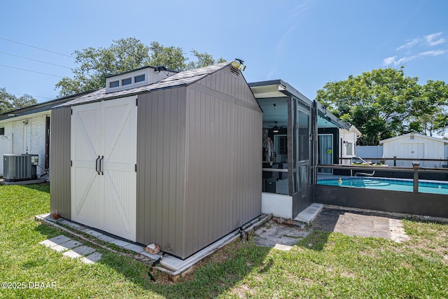792 N Beach St, Ormond Beach, FL 32174 - view of shed featuring a sunroom