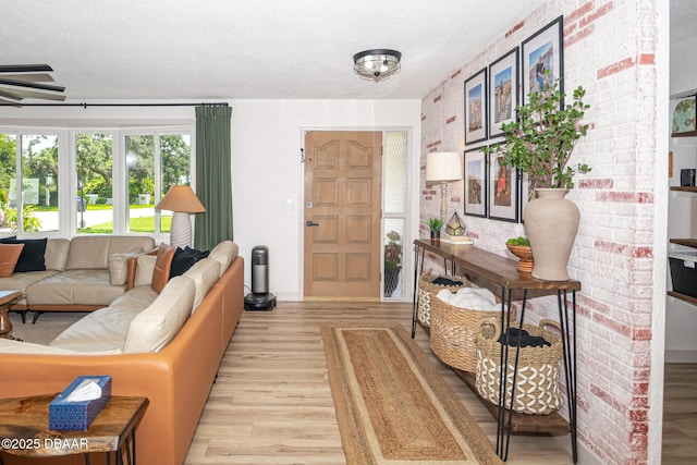 792 N Beach St, Ormond Beach, FL 32174 - foyer entrance with light wood finished floors and a textured ceiling