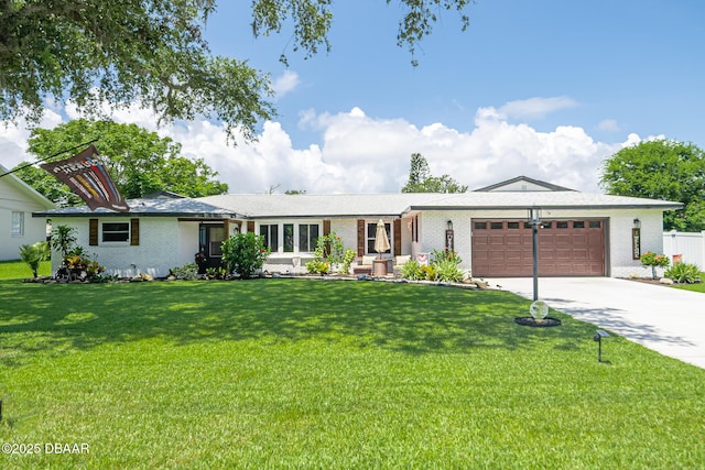 792 N Beach St, Ormond Beach, FL 32174 - ranch-style house with an attached garage, brick siding, and driveway