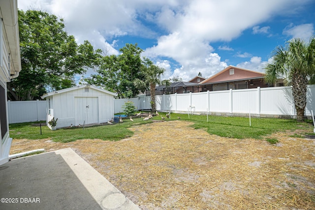 792 N Beach St, Ormond Beach, FL 32174 - fenced backyard featuring a storage shed
