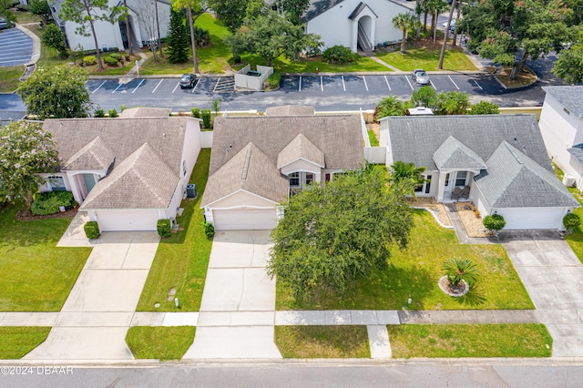 drone / aerial view featuring a residential view