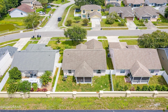 bird's eye view featuring a residential view