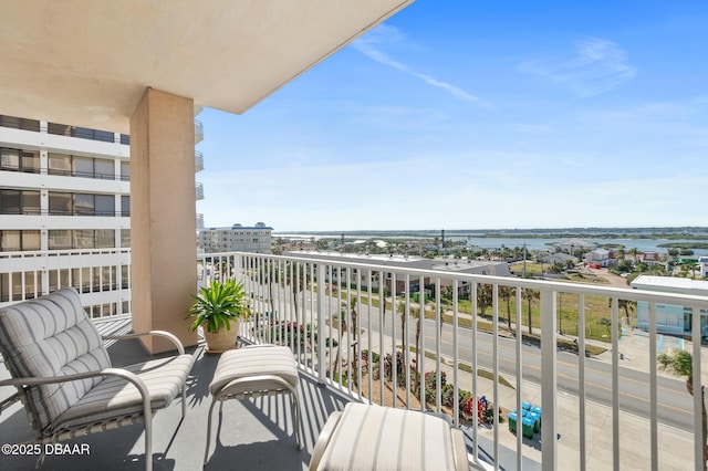 3737 S Atlantic Ave Unit 504, Daytona Beach Shores, FL 32118 - balcony with a water view