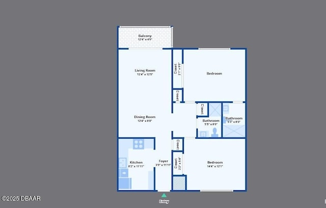 325 N Causeway Cswy Unit B305, New Smyrna Beach, FL 32169 - view of home floor plan