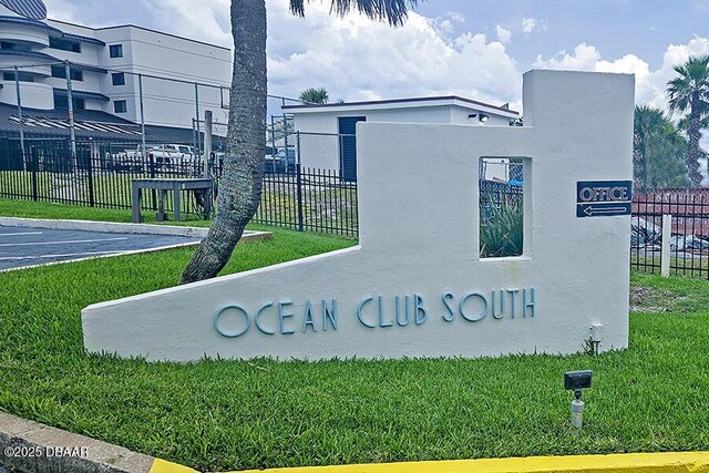 4849 Saxon Dr Unit C202, New Smyrna Beach, FL 32169 - view of community / neighborhood sign