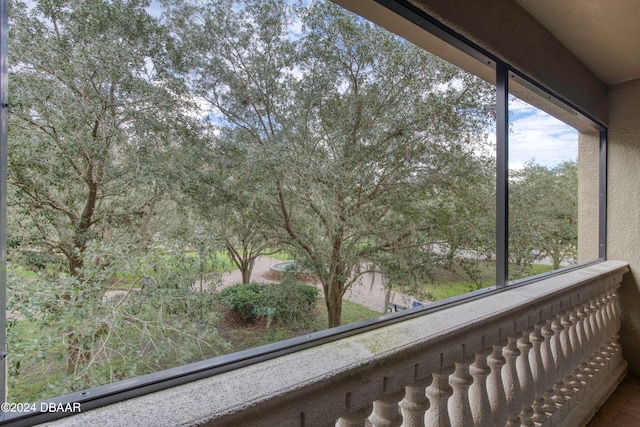 view of balcony