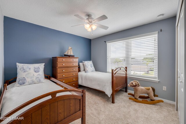 1826 Creekwater Blvd, Port Orange, FL 32128 - full bathroom featuring a textured ceiling, shower / bath combo, tile patterned floors, vanity, and toilet