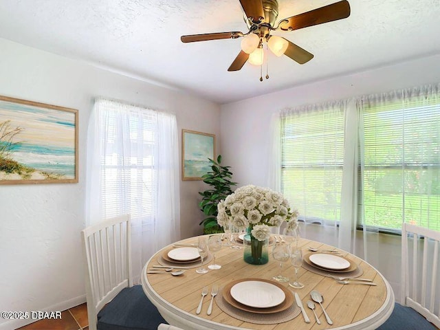 410 Riverview Blvd, Daytona Beach, FL 32118 - dining room with a ceiling fan and baseboards