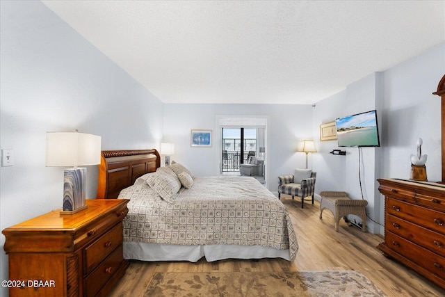 bedroom featuring light hardwood / wood-style flooring