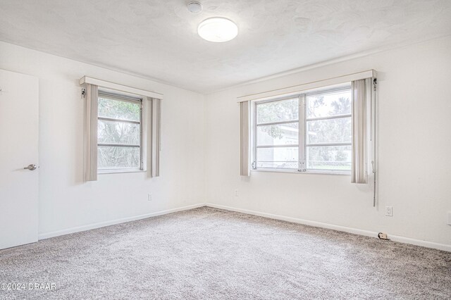 unfurnished room with carpet floors