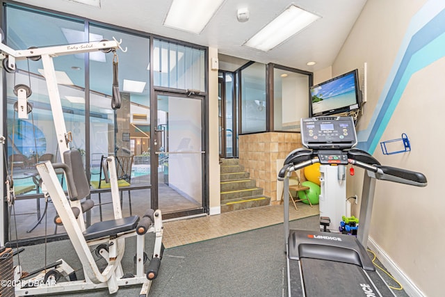 view of exercise room