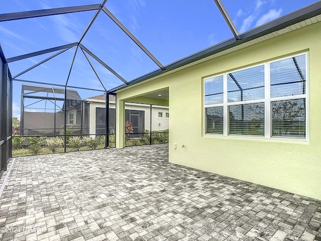 exterior space featuring a lanai