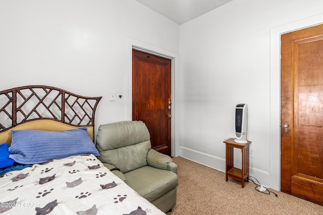 bedroom featuring carpet flooring