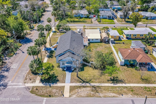 aerial view featuring a residential view