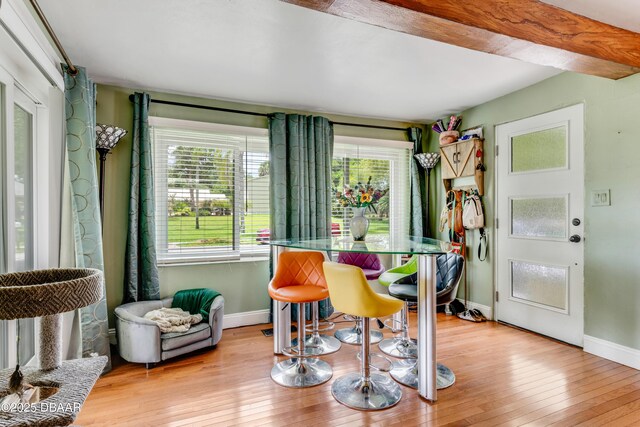 532 Lafayette St, Port Orange, FL 32127 - dining room featuring hardwood / wood-style flooring and baseboards