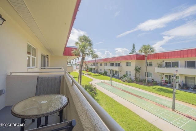 view of balcony