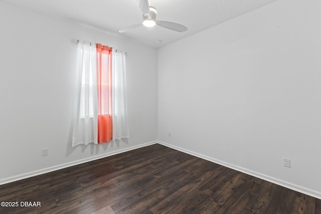 562 Landshark Blvd, Daytona Beach, FL 32124 - empty room with dark wood-style flooring and ceiling fan